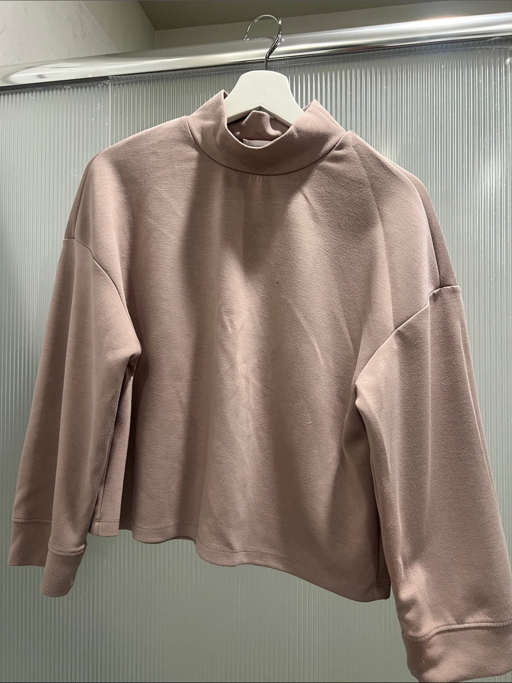 Mango Dusty Pink Turtleneck Sweater